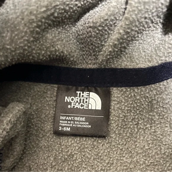 The North Face baby Hoodie in Blue and Gray Combination - Picture 5 of 5